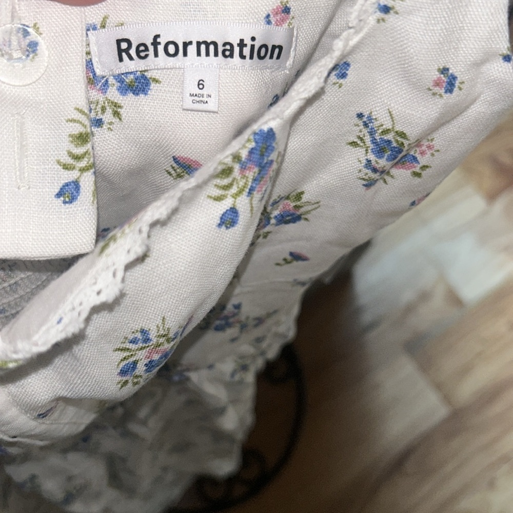 Reformation Tagliatelle Floral-print Linen Midi Dress - Picture 8 of 10